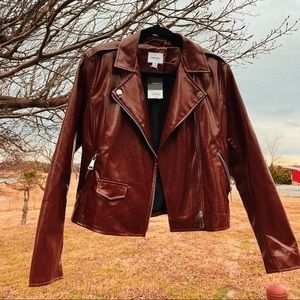 NEW WITH TAGS NINE WEST RUST/BROWN JACKET